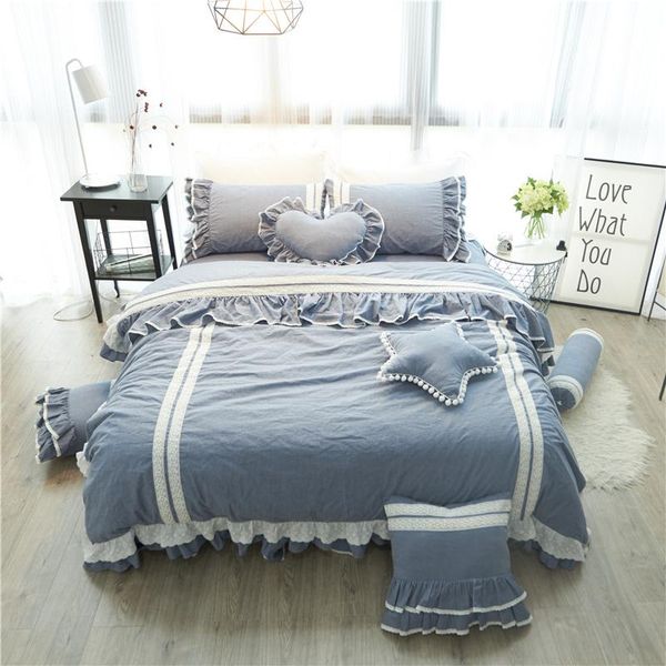 bedding sets 100% cotton soft lace bedclothes princess style set king twin size girls bed skirt duvet cover pillowcases
bedding sets 100% cotton soft lace bedclothes princess style set king twin size girls bed skirt duvet cover pillowcases