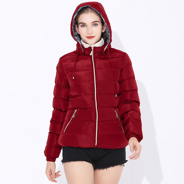 retro short padded coat jacket thick fashion casual hooded warm women's slim cotton 210515, Black
retro short padded coat jacket thick fashion casual hooded warm women's slim cotton 210515, Black