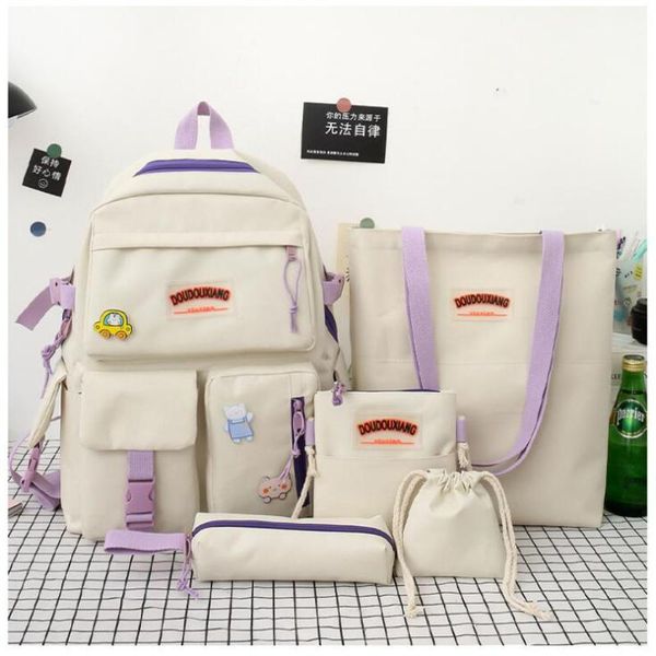 piece set schoolbags women backpack school backpacks lightly waterproof canvas portable rucksack student book bag bags
piece set schoolbags women backpack school backpacks lightly waterproof canvas portable rucksack student book bag bags