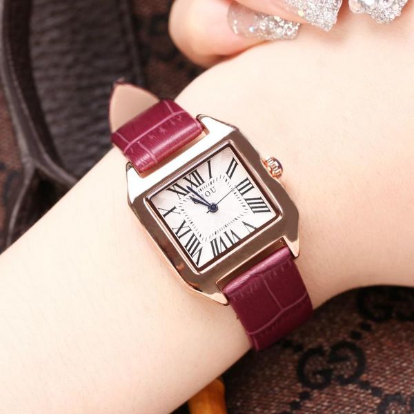 wristwatches 2021 guou brand women watches fashion square watch luxury leather clock relogio feminino saat, Slivery;brown
wristwatches 2021 guou brand women watches fashion square watch luxury leather clock relogio feminino saat, Slivery;brown