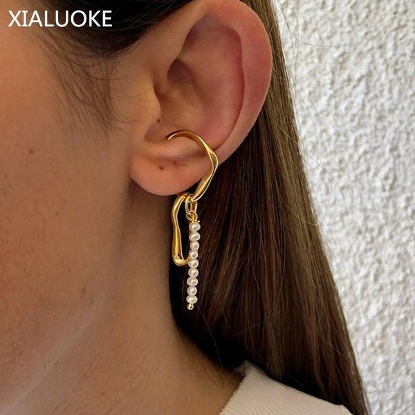 dangle & chandelier xialuoke fashion geometry long freshwater pearls pendant earrings for women bohemia crystal chain earclip, Silver
dangle & chandelier xialuoke fashion geometry long freshwater pearls pendant earrings for women bohemia crystal chain earclip, Silver
