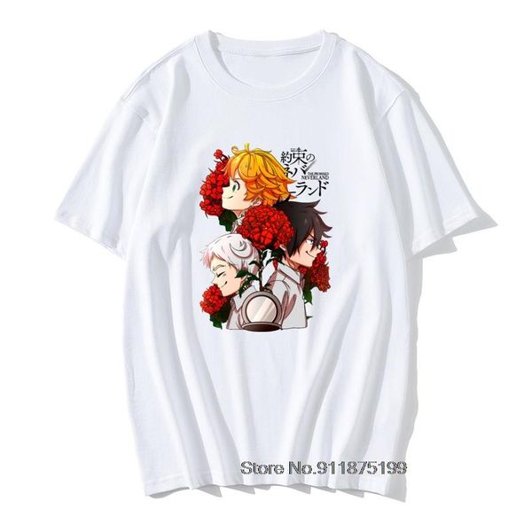 men's t-shirts vintage the promised neverland hope t-shirt men cotton tshirt emma manga norman ray vaporwave anime winter, White;black
men's t-shirts vintage the promised neverland hope t-shirt men cotton tshirt emma manga norman ray vaporwave anime winter, White;black