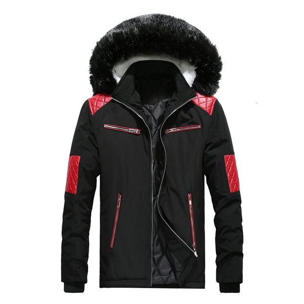 down Transport drop jackets winter coats thickens man's occasional fur collar cotton-quilted hood outer parka coating, Black
down Transport drop jackets winter coats thickens man's occasional fur collar cotton-quilted hood outer parka coating, Black