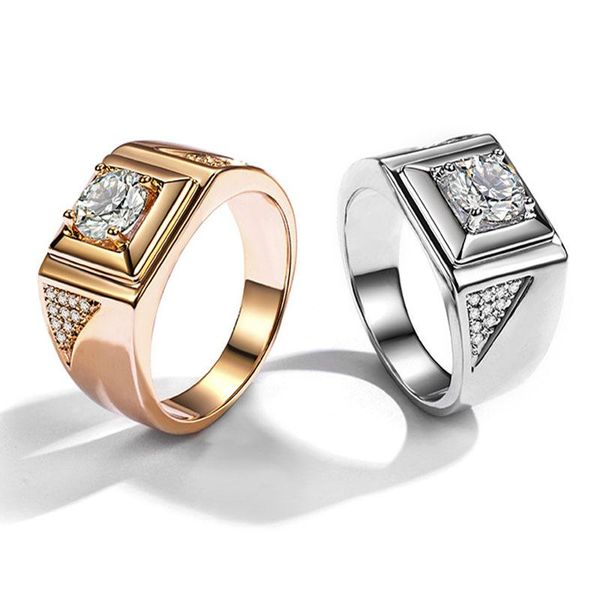wedding rings moonrocy cubic zirconia fashion jewelry rose gold color silver crystal ring for men gift drop, Slivery;golden
wedding rings moonrocy cubic zirconia fashion jewelry rose gold color silver crystal ring for men gift drop, Slivery;golden