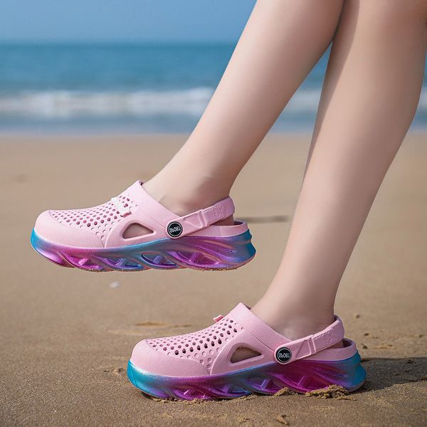 mens women trainer sports size 44 cross-border summer slippers thick-soled beach shoes couple hole shoe outdoors baotou sandals, Black
mens women trainer sports size 44 cross-border summer slippers thick-soled beach shoes couple hole shoe outdoors baotou sandals, Black