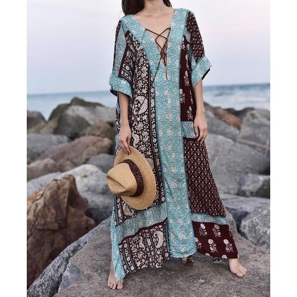 women's swimwear frauen winter party kleid plus gröÃe strand maxi baumwolle pareo robe plage cover up v-ausschnibadeanzug abdecku, White;black
women's swimwear frauen winter party kleid plus gröÃe strand maxi baumwolle pareo robe plage cover up v-ausschnibadeanzug abdecku, White;black