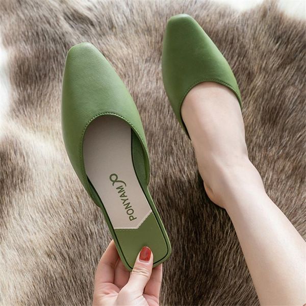 slippers 2021 fashion female summer wear baotou lazy single shoes wild sandals and, Black
slippers 2021 fashion female summer wear baotou lazy single shoes wild sandals and, Black