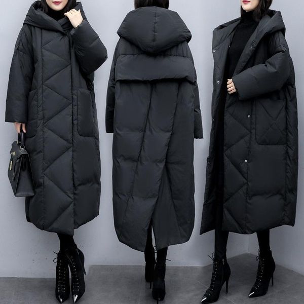 women's down & parkas winter women coat 2021 cotton warm long sleeve autumn ladies zipper thicken grey duck jacket hooded pocket female, Black
women's down & parkas winter women coat 2021 cotton warm long sleeve autumn ladies zipper thicken grey duck jacket hooded pocket female, Black