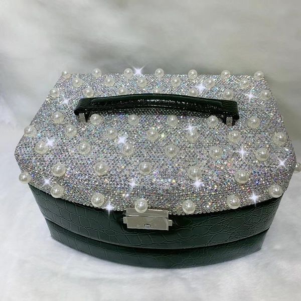 fashion crystal diamond pearl makeup organizers multifunctional three layer jewelry storage box with mirror large handbag gifts boxes & bins
fashion crystal diamond pearl makeup organizers multifunctional three layer jewelry storage box with mirror large handbag gifts boxes & bins