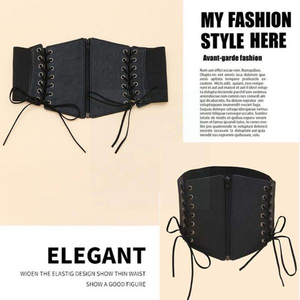belts women corset lady stretch buckle waist belt wide elastic waistband around leather tie slimming bowknot pu cinch cors e3j3, Black;brown
belts women corset lady stretch buckle waist belt wide elastic waistband around leather tie slimming bowknot pu cinch cors e3j3, Black;brown