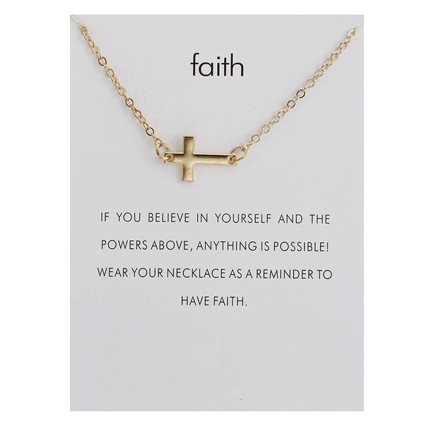 faith cross pendants necklace with gift card gold silver color lateral cross necklaces fashion jewelry
faith cross pendants necklace with gift card gold silver color lateral cross necklaces fashion jewelry