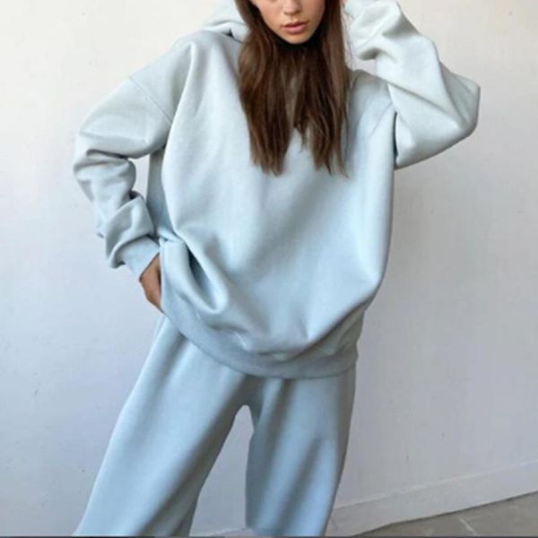 women's two piece pants casual fleece set 2021 fashion women warm loose sportwear suits long sleeve pullover hoodie and jogging pant tr, White
women's two piece pants casual fleece set 2021 fashion women warm loose sportwear suits long sleeve pullover hoodie and jogging pant tr, White