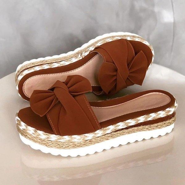 slippers on a wedge med butterfly-knot flock fabric pu rubber basic butterfl, Black
slippers on a wedge med butterfly-knot flock fabric pu rubber basic butterfl, Black