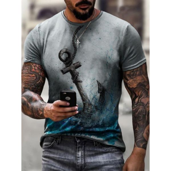 Fishing hook original 3D printing T shirt unique fashion breathable and comfortable daily party travel visual impact Gothic style men's, White;black
Fishing hook original 3D printing T shirt unique fashion breathable and comfortable daily party travel visual impact Gothic style men's, White;black