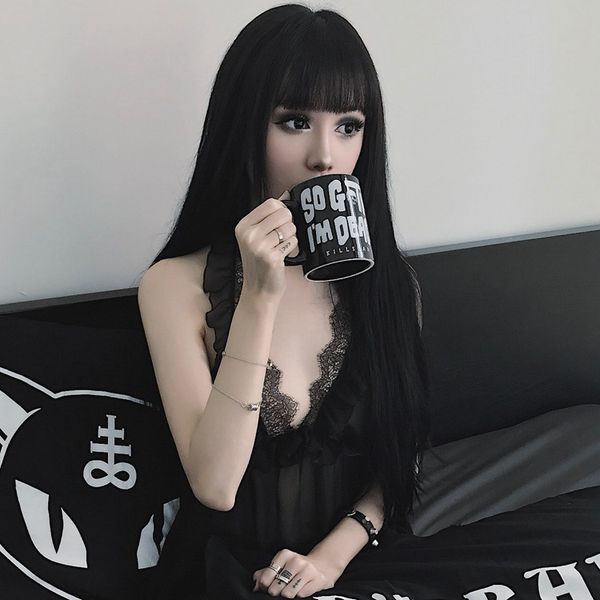 wig female dark lolita wind black long straight hair internet celebrity sweet synthetic wigs
wig female dark lolita wind black long straight hair internet celebrity sweet synthetic wigs