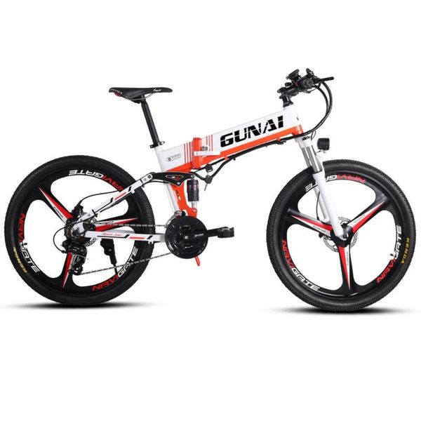 electric bicycle gunai 26 inch mountain bike 350w foldable e-bike with 48v 10.4ah hidden lithium battery, Silver;blue
electric bicycle gunai 26 inch mountain bike 350w foldable e-bike with 48v 10.4ah hidden lithium battery, Silver;blue