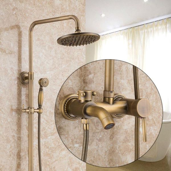 luxury antique brass rainfall shower set faucet tub mixer tap ceramic hand with slide bar wall mounted bathroom sets
luxury antique brass rainfall shower set faucet tub mixer tap ceramic hand with slide bar wall mounted bathroom sets