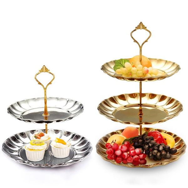 dishes & plates 2/3 tiers fruit stainless steel cake serving dish household snack dry plate candy tray
dishes & plates 2/3 tiers fruit stainless steel cake serving dish household snack dry plate candy tray
