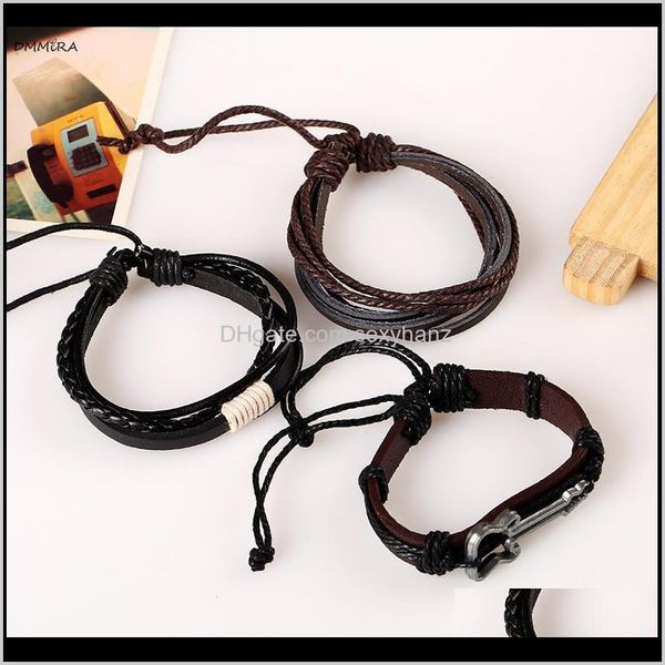 bracelets drop delivery 2021 fashion 3par/set men leather bracelet black brown vintage male jewelry gift trendy punk street bangles & bangle
bracelets drop delivery 2021 fashion 3par/set men leather bracelet black brown vintage male jewelry gift trendy punk street bangles & bangle