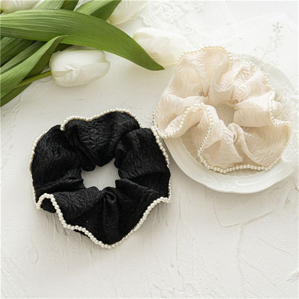 woman elegant rim pearl hair scrunchie women rubber band ponytail holders korean hair ties lady hair accessories ornament, Golden;silver
woman elegant rim pearl hair scrunchie women rubber band ponytail holders korean hair ties lady hair accessories ornament, Golden;silver
