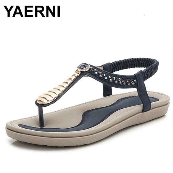 women summer non-slip sandals ladies bohemia fashion flat heels woman plus size beach shoes, Black
women summer non-slip sandals ladies bohemia fashion flat heels woman plus size beach shoes, Black