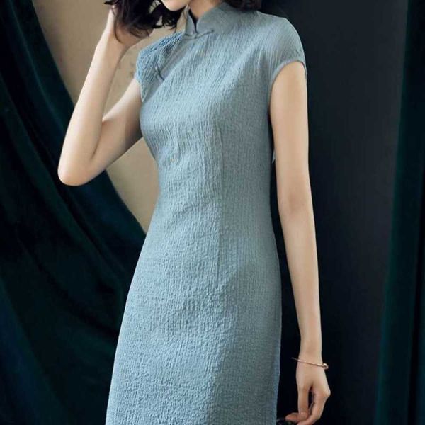 modified cheongsam women's summer chinese style long skirt cover belly tibetan meat solid color dress medium length, Black;gray
modified cheongsam women's summer chinese style long skirt cover belly tibetan meat solid color dress medium length, Black;gray