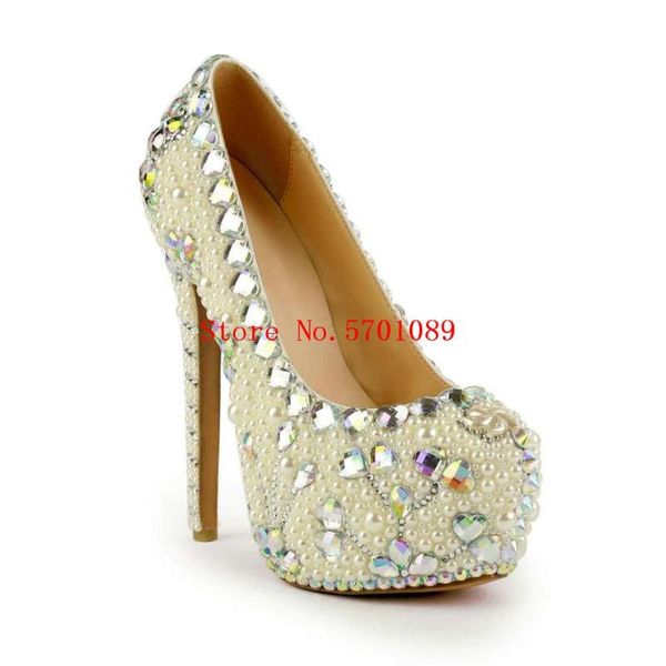 dress shoes pearl crystal wedding bride rhinestone round toe stiletto heel slip-on pumps handmade platform 160mm, Black
dress shoes pearl crystal wedding bride rhinestone round toe stiletto heel slip-on pumps handmade platform 160mm, Black