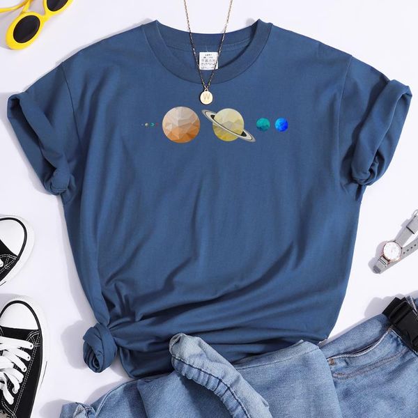 women's t-shirt side by planets printed female t shirts creativity hip hop tshirts casual brand tees loose crew neck women, White
women's t-shirt side by planets printed female t shirts creativity hip hop tshirts casual brand tees loose crew neck women, White