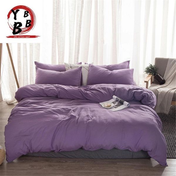 bedding sets soft washed cotton set purple bedlinen twin king duvet cover bed sheet pillowcase solid color bedclothes
bedding sets soft washed cotton set purple bedlinen twin king duvet cover bed sheet pillowcase solid color bedclothes