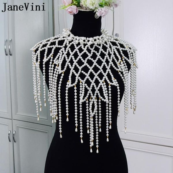 chains janevini luxury pearls necklaces bridal collar shoulder long chain women body chian necklace noble wedding jewelry accessories, Silver
chains janevini luxury pearls necklaces bridal collar shoulder long chain women body chian necklace noble wedding jewelry accessories, Silver