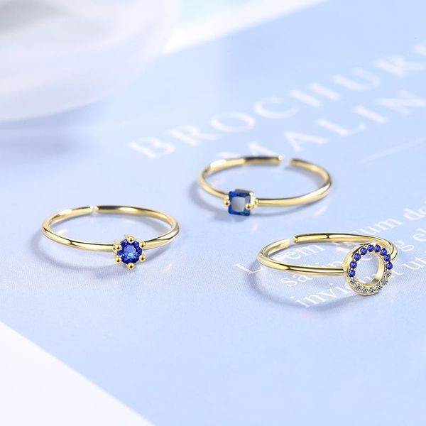wedding rings fashion simple style elegant finger blue crystal zircon geometric opening ring band thin hoops female jewelry, Slivery;golden
wedding rings fashion simple style elegant finger blue crystal zircon geometric opening ring band thin hoops female jewelry, Slivery;golden
