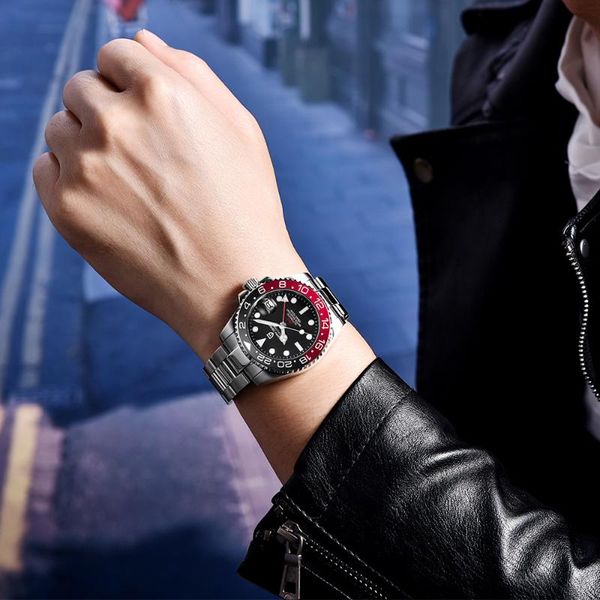 wristwatches pagani design men's watch casual fashion sapphire gmt stainless steel automatic winding relogio masculino, Slivery;brown
wristwatches pagani design men's watch casual fashion sapphire gmt stainless steel automatic winding relogio masculino, Slivery;brown