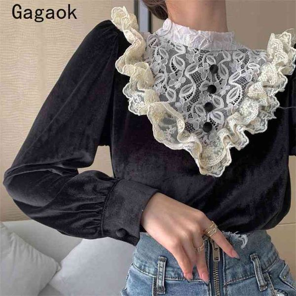party blouse spring autumn patchwork vintage blusas largas slim sweet shirts korean chic fashion blouses 210531, White
party blouse spring autumn patchwork vintage blusas largas slim sweet shirts korean chic fashion blouses 210531, White