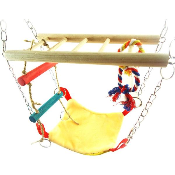 wooden hamster suspension bridge ladder toy small swing parrot squirrel bird hanging climbing hammock pet toys cages
wooden hamster suspension bridge ladder toy small swing parrot squirrel bird hanging climbing hammock pet toys cages