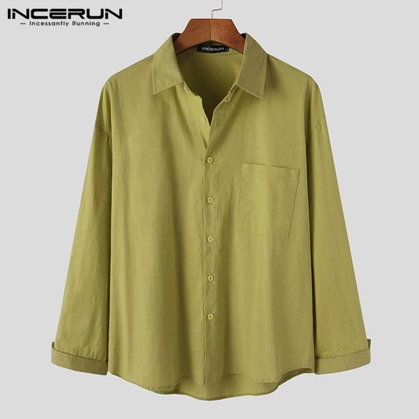 korean style pockets blouse incerun mens solid color long sleeve shirts fashion lapel cotton loose camisa plus size men's casual, White;black
korean style pockets blouse incerun mens solid color long sleeve shirts fashion lapel cotton loose camisa plus size men's casual, White;black