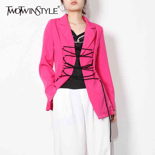 casual tunic bandage blazer for women notched long sleeve cross green blazers female fashion clothing stylish 210524, White;black
casual tunic bandage blazer for women notched long sleeve cross green blazers female fashion clothing stylish 210524, White;black