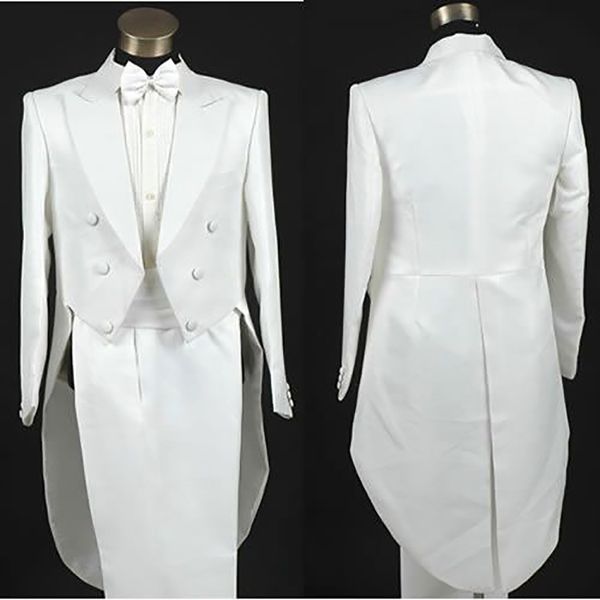 men's suits & blazers custom made white wedding tailcoat male, tuxedo bespoke long tail jacket,tailored groom tuxedos for men, White;black
men's suits & blazers custom made white wedding tailcoat male, tuxedo bespoke long tail jacket,tailored groom tuxedos for men, White;black