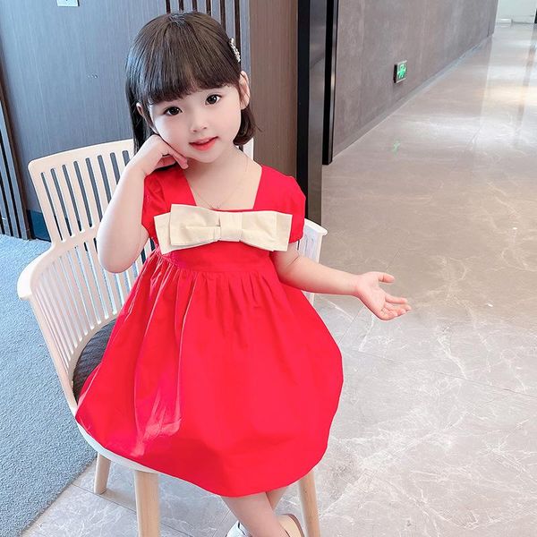 girls princess dress 2021 summer casual fashion bowknot comfortable kids outdoor beach clothes girl's dresses, Red;yellow
girls princess dress 2021 summer casual fashion bowknot comfortable kids outdoor beach clothes girl's dresses, Red;yellow