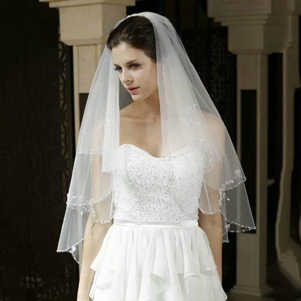 bridal veils jieruize charming veu de noiva white/ivory veil two layer soft tulle wedding accessories with crystal, Black
bridal veils jieruize charming veu de noiva white/ivory veil two layer soft tulle wedding accessories with crystal, Black
