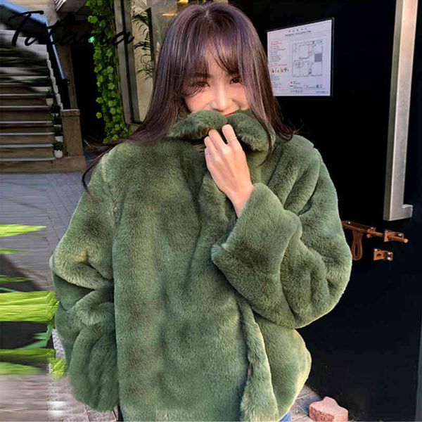 winter fur coat women fluffy warm long sleeve outerwear female thickened short jacket loose elegant overcoat 210514, Black
winter fur coat women fluffy warm long sleeve outerwear female thickened short jacket loose elegant overcoat 210514, Black
