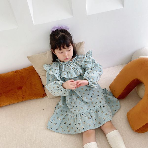 spring autumn girls cute cherry printed ruffles princess dress children fashion long dresses 210508, Red;yellow
spring autumn girls cute cherry printed ruffles princess dress children fashion long dresses 210508, Red;yellow