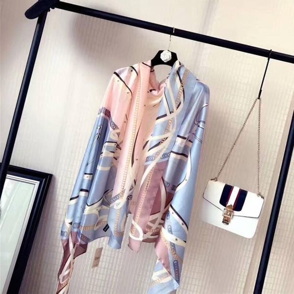 wholesale summer ladies long imitated silk scarves fashion women chain flower print satin silks shawls stoles brand names printed scarf 180x, Blue;gray
wholesale summer ladies long imitated silk scarves fashion women chain flower print satin silks shawls stoles brand names printed scarf 180x, Blue;gray