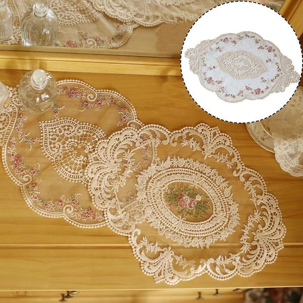 exquisite embroidered lace fabric transparent placemat european oval coffee table mat bedside home decoration cloth
exquisite embroidered lace fabric transparent placemat european oval coffee table mat bedside home decoration cloth