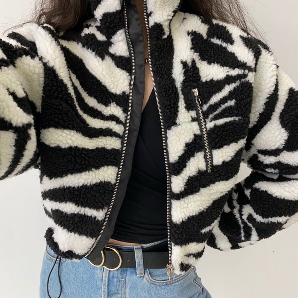women's jackets vintage stand collar zebra short lamb wool winter zipper long sleeve plush coat fleece warm cropped streetwear zli, Black;brown
women's jackets vintage stand collar zebra short lamb wool winter zipper long sleeve plush coat fleece warm cropped streetwear zli, Black;brown
