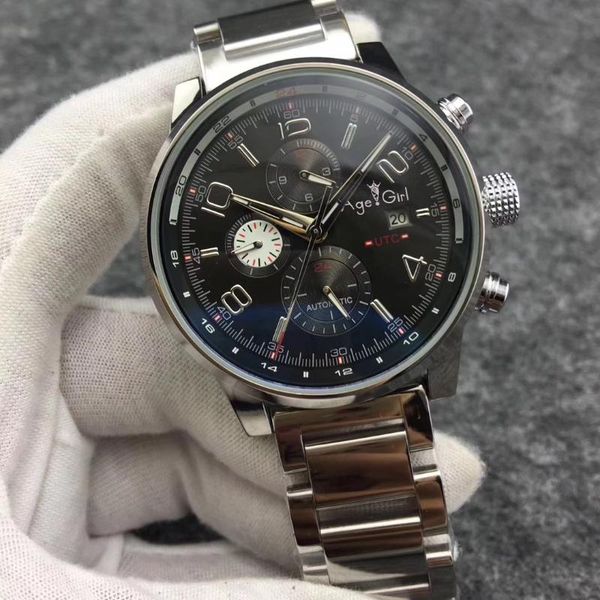 wristwatches men automatic mechanical watch stainless steel black leather luminous calendar sapphire, Slivery;brown
wristwatches men automatic mechanical watch stainless steel black leather luminous calendar sapphire, Slivery;brown