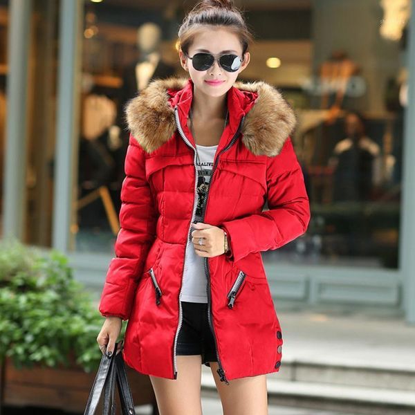 women's down & parkas arrival women winter fashion slim long sleeve hooded medium length solid color thicken warm cotton coat, Black
women's down & parkas arrival women winter fashion slim long sleeve hooded medium length solid color thicken warm cotton coat, Black