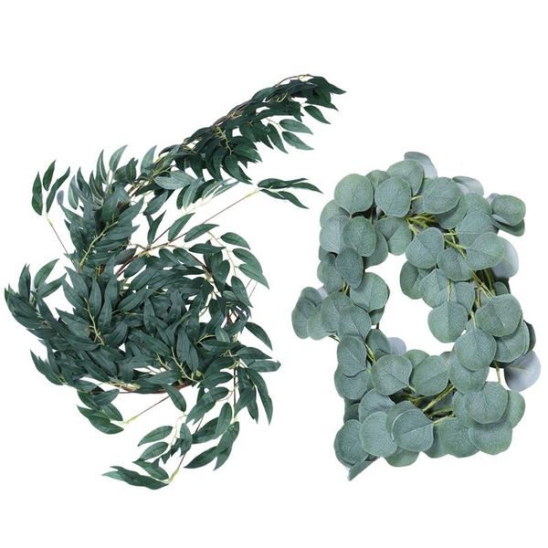 decorative flowers & wreaths 6.5-foot artificial eucalyptus garland and 6-foot willow vine branches leaf string door green indoor outdoor
decorative flowers & wreaths 6.5-foot artificial eucalyptus garland and 6-foot willow vine branches leaf string door green indoor outdoor