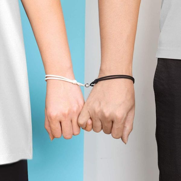 bangle 2pcs couple bracelet for women love friendship rope braided distance magnetic bracelets paired jewelry lover men charm, Black
bangle 2pcs couple bracelet for women love friendship rope braided distance magnetic bracelets paired jewelry lover men charm, Black