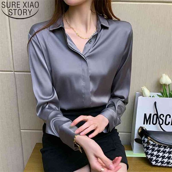spring office lady silk blouse satin shirts women chiffon blouses turn down collar long sleeve casual loose 210730, White
spring office lady silk blouse satin shirts women chiffon blouses turn down collar long sleeve casual loose 210730, White
