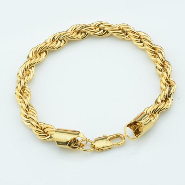 5mm 7mm classic rope bracelets for men women yellow gold color hand bracelet chains jewelry link, chain, Black
5mm 7mm classic rope bracelets for men women yellow gold color hand bracelet chains jewelry link, chain, Black